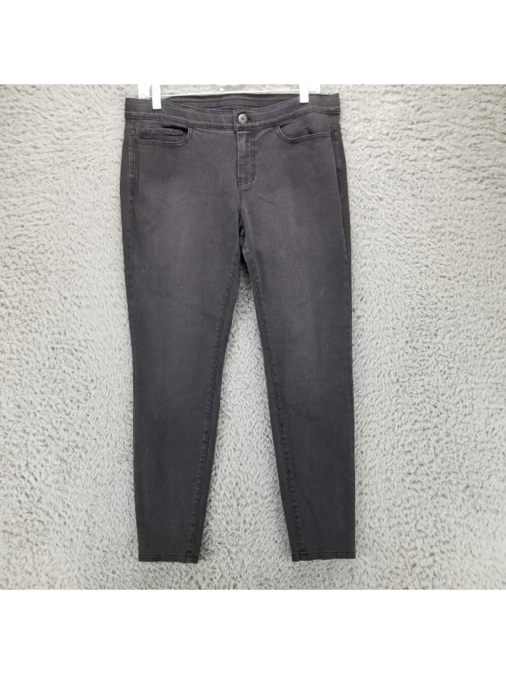 J. Jill Jeans Womens 10 Petite Black Stretch Denim Leggings